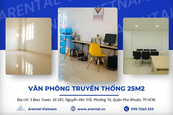 Văn Phòng Cho Thuê 25m2 Quận Phú Nhuận