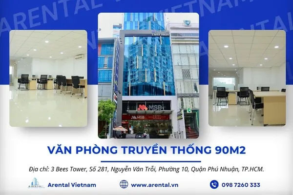 Văn Phòng Cho Thuê 90m2 Quận Phú Nhuận
