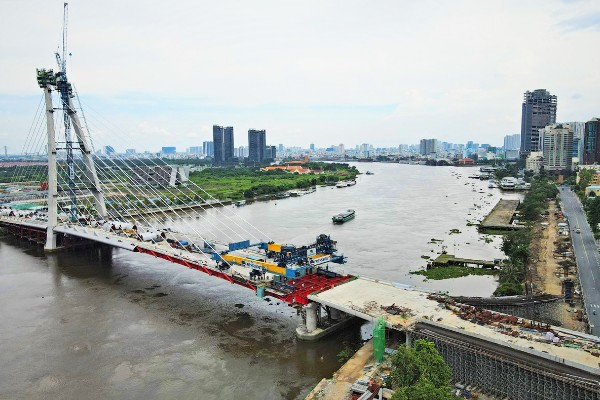 Cầu Thủ Thiêm 2 sẽ sớm được đưa vào sử dụng theo dự kiến trong năm 2022.