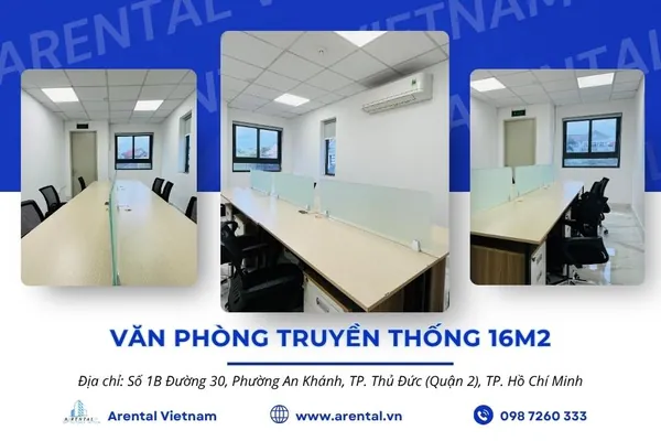 Báo Giá & Thông Tin Văn Phòng Cho Thuê 16m2 Quận 2