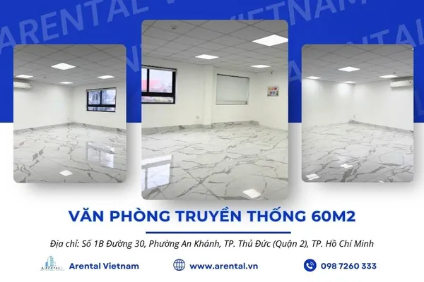 Báo Giá & Thông Tin Văn Phòng 60m2 Quận 2