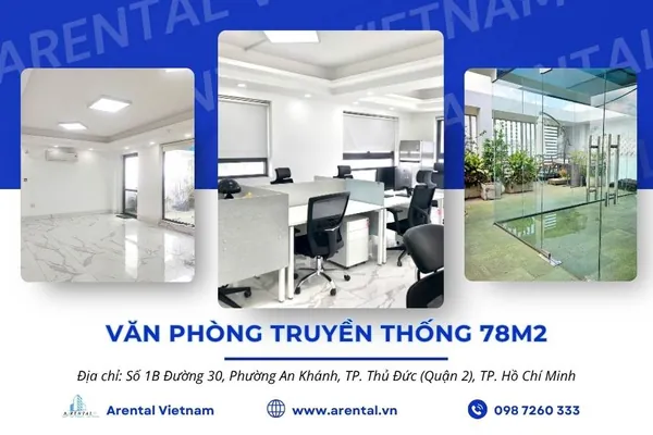 Báo Giá & Thông Tin Văn Phòng Cho Thuê 78m2 Quận 2