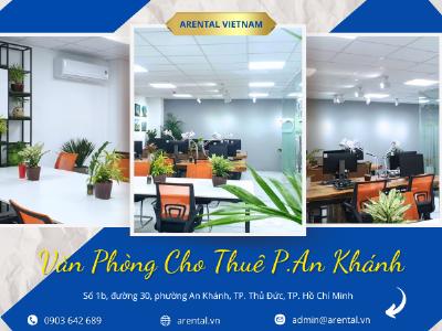 Cho thuê văn phòng phường An Khánh, TP. Thủ Đức (90m2 - đường Trần Não)