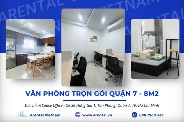 Báo giá và thông tin văn phòng trọn gói 8m2 Quận 7