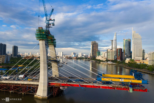 Cầu Thủ Thiêm 2 dự kiến đi vào hoạt động trong năm 2021