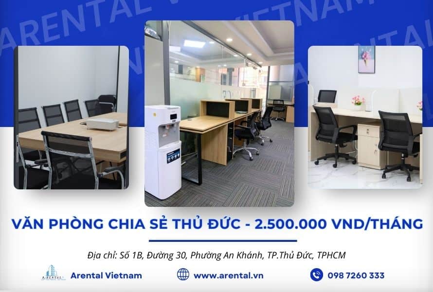 Cập nhật bảng giá dịch vụ cho thuê văn phòng chia sẻ Thủ Đức.