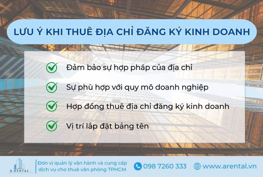 Lưu ý khi thuê địa chỉ đăng ký kinh doanh.