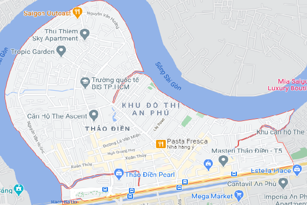 Cho thuê mặt bằng quận 2 phường Thảo Điền