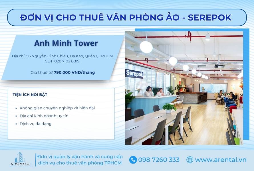 Đơn vị Serepok cho thuê văn phòng ảo quận 1.