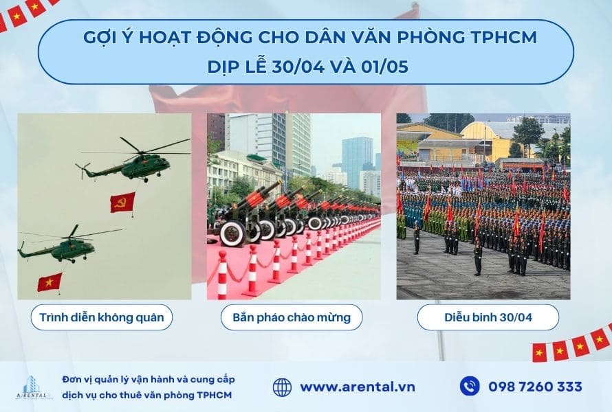Gợi ý hoạt động cho dân văn phòng TP.HCM dịp lễ 30/04 và 01/05.