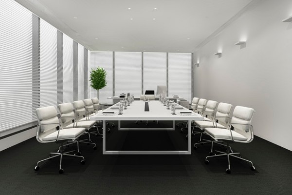 Cách bố trí không gian phòng họp lớn thường dùng trong các cuộc hội nghị