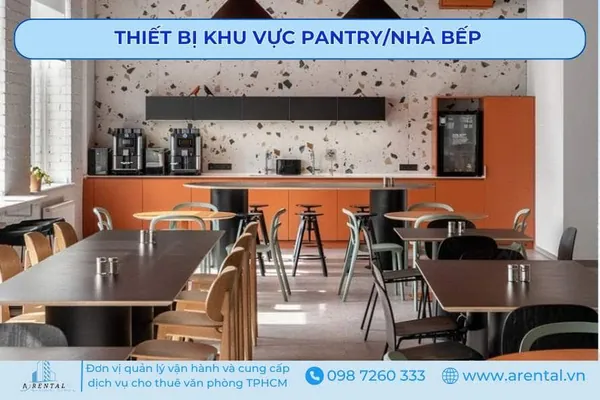Pantry văn phòng mang lại không gian thư giãn và tạo động lực làm việc cho nhân viên.