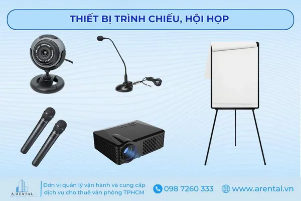 Trang bị thiết bị họp trực tuyến và trình chiếu giúp nâng cao hiệu quả giao tiếp nội bộ, đối tác.