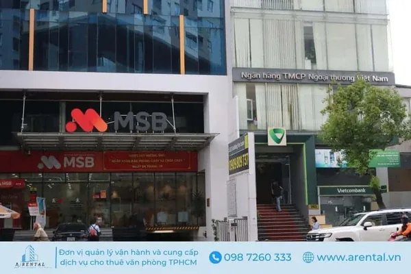 Tòa nhà Bee Tower cho thuê văn phòng ảo quận Phú Nhuận. Mặt tiền tòa nhà 3 Bees Tower tại 281 Nguyễn Văn Trỗi.