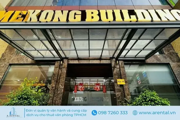 Mặt tiền tòa nhà Mekong quận Tân Bình. Mặt tiền tòa nhà Mekong quận Tân Bình.