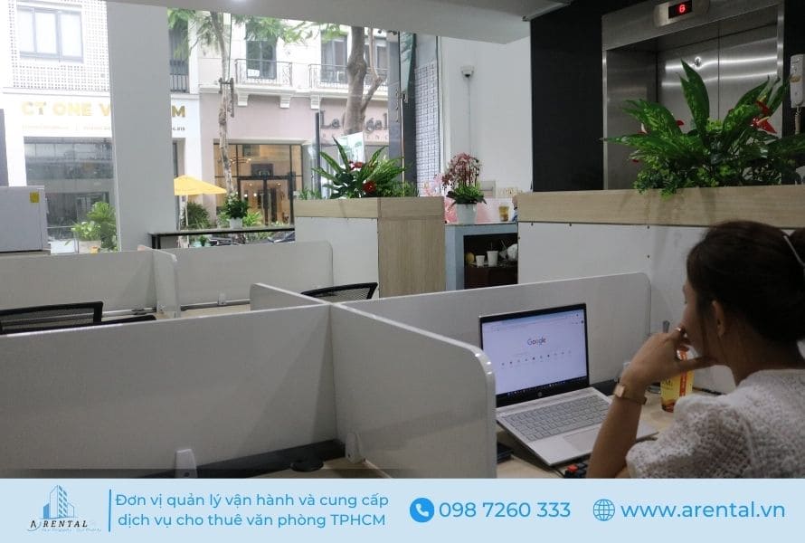 Cho thuê văn phòng ảo đi kèm chỗ ngồi làm việc thuận tiện Chỗ ngồi làm việc tại tòa nhà cho thuê văn phòng ảo TPHCM.