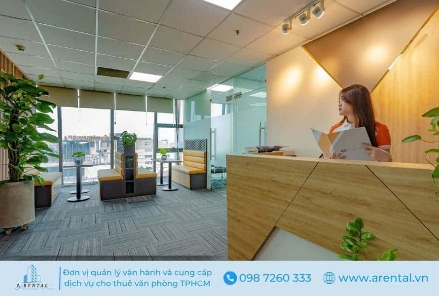 Dịch vụ cho thuê văn phòng ảo tại tòa nhà Cienco 4 Quận 3, TPHCM Mặt tiền sảnh lễ tân văn phòng ảo quận 3 - Cienco4.