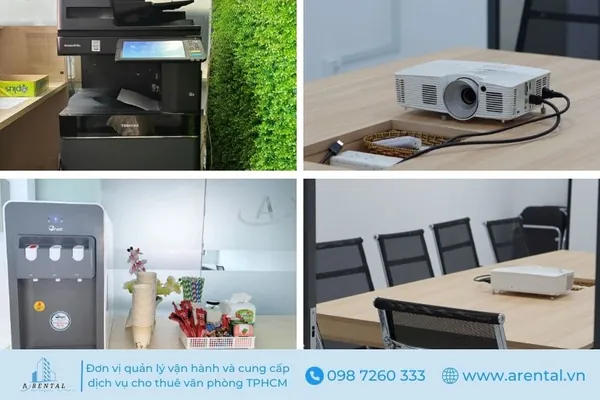 Văn phòng chia sẻ Quận 2 cung cấp đầy đủ các tiện ích văn phòng như: Quầy pantry miễn phí, phòng họp, khu vực tiếp khách, máy photocopy. Tiện ích văn phòng hỗ trợ đắc lực cho công việc.