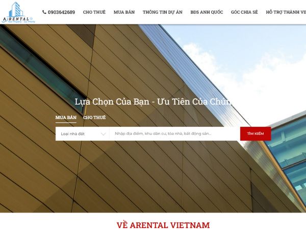 Dịch vụ cho thuê văn phòng Arental Việt Nam