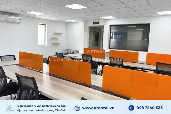 Hình ảnh không gian cho thuê văn phòng trọn gói 50m2 Quận 2 TPHCM. Không gian văn phòng trọn gói 50m2 Quận 2.